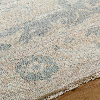 Cappadocia Rug - 11439 by Surya in sage, slate, sand, ecru, mist. Made from face: 100% wool in a unique style.