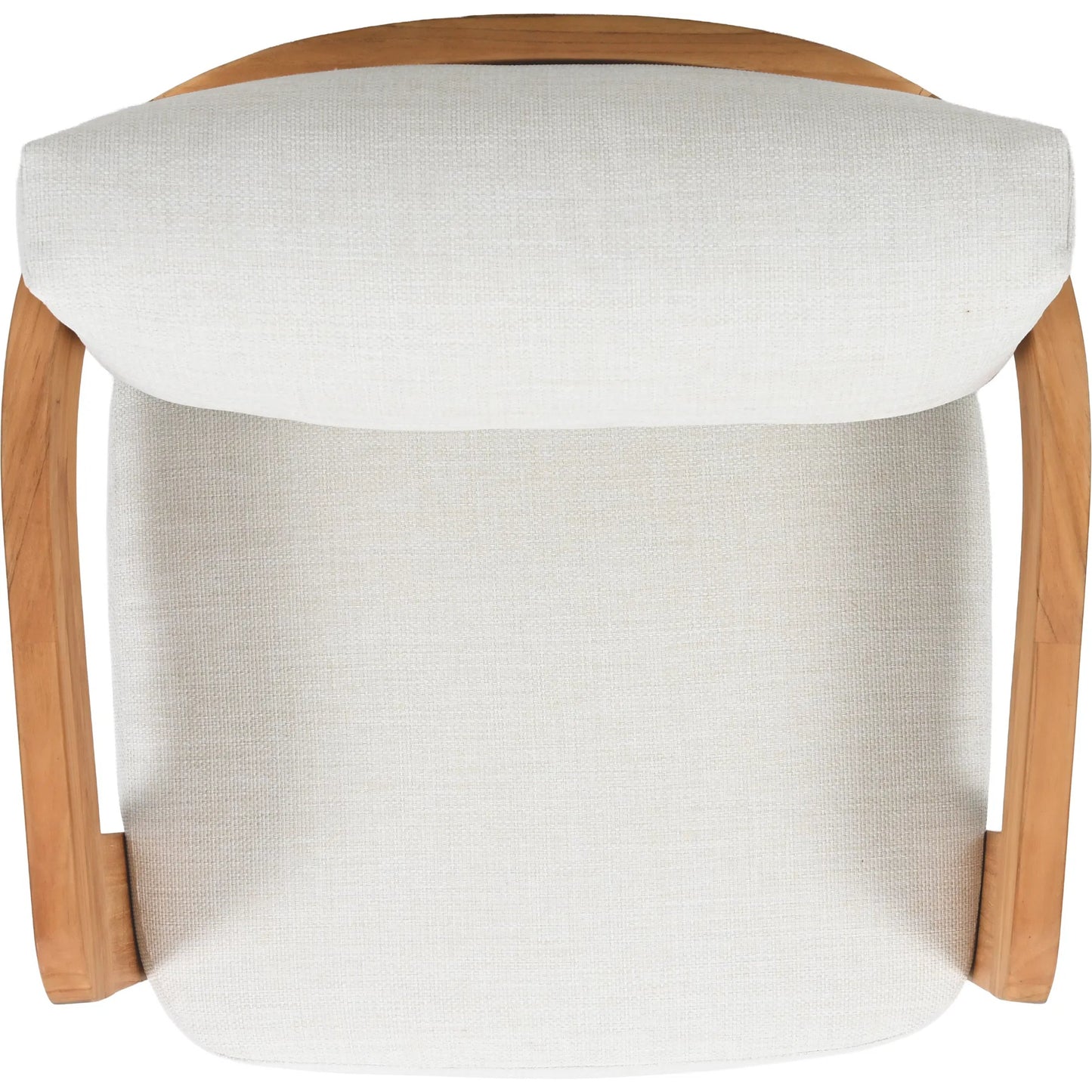006 SI-2453895 | Additional Silo | Taylor Teak Patio Chair by HedgeApple Essentials in white, natural teak. Made from teak, olefin, polyurethane foam in a transitional style.