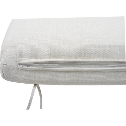 Taylor Teak Patio Sofa by HedgeApple Essentials in white, natural teak. Made from teak, olefin, polyurethane foam in a transitional style.