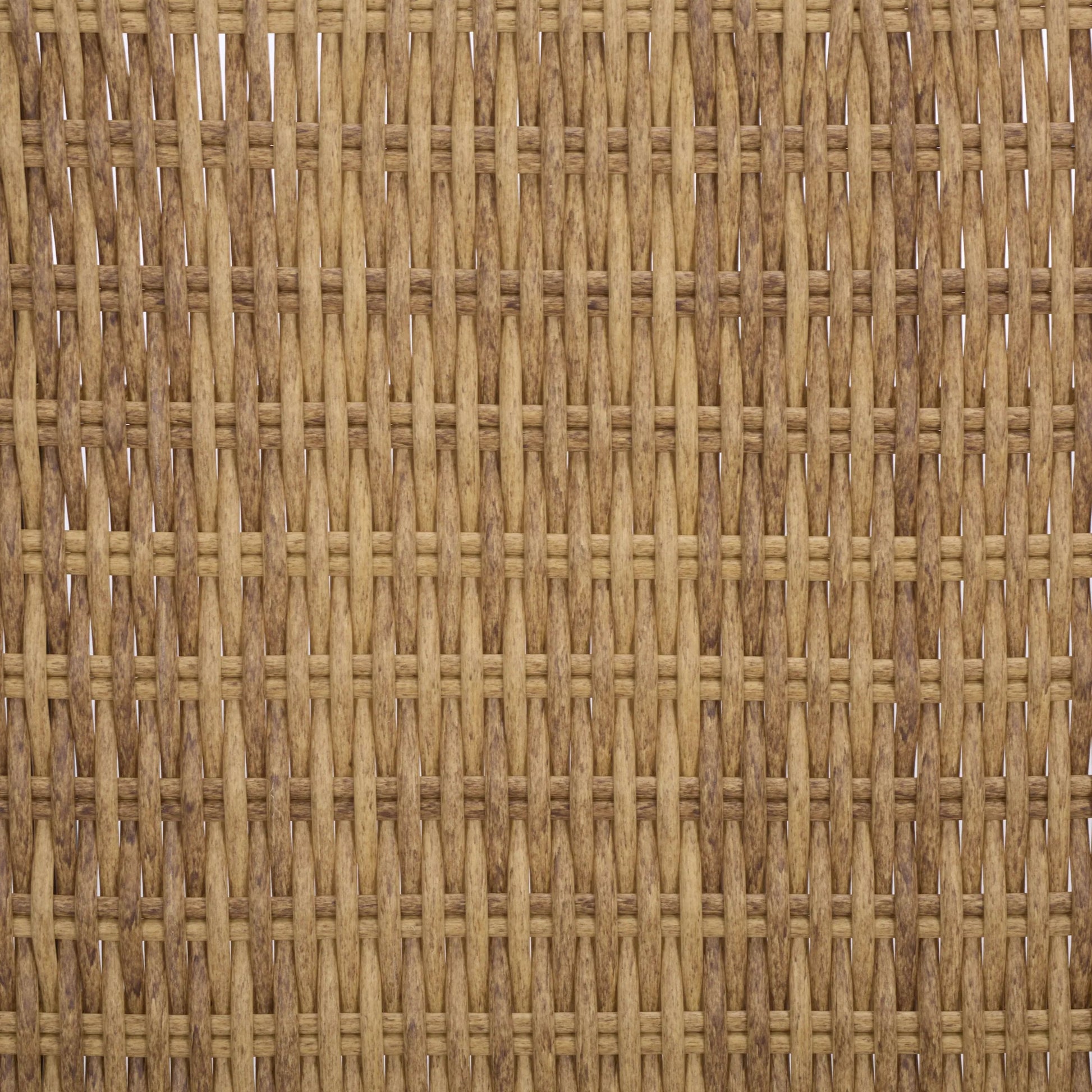 Talladega Wicker Bench by HedgeApple Essentials in natural. Made from pe wicker, stainless steel in a rustic style.