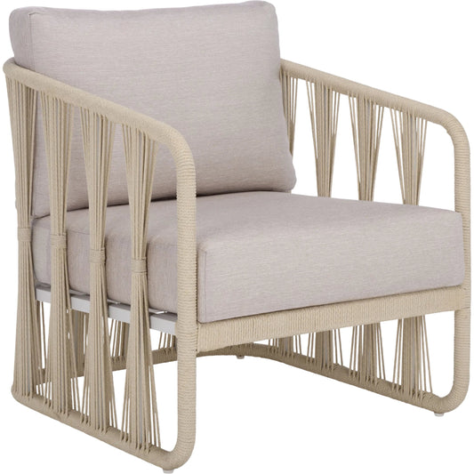 Holland Rope & Aluminum Patio Chair by HedgeApple Essentials. Made from aluminum, olefin, foam in a rustic style.