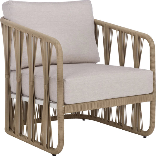 Holland Rope & Aluminum Patio Chair by HedgeApple Essentials. Made from aluminum, olefin, foam in a rustic style.
