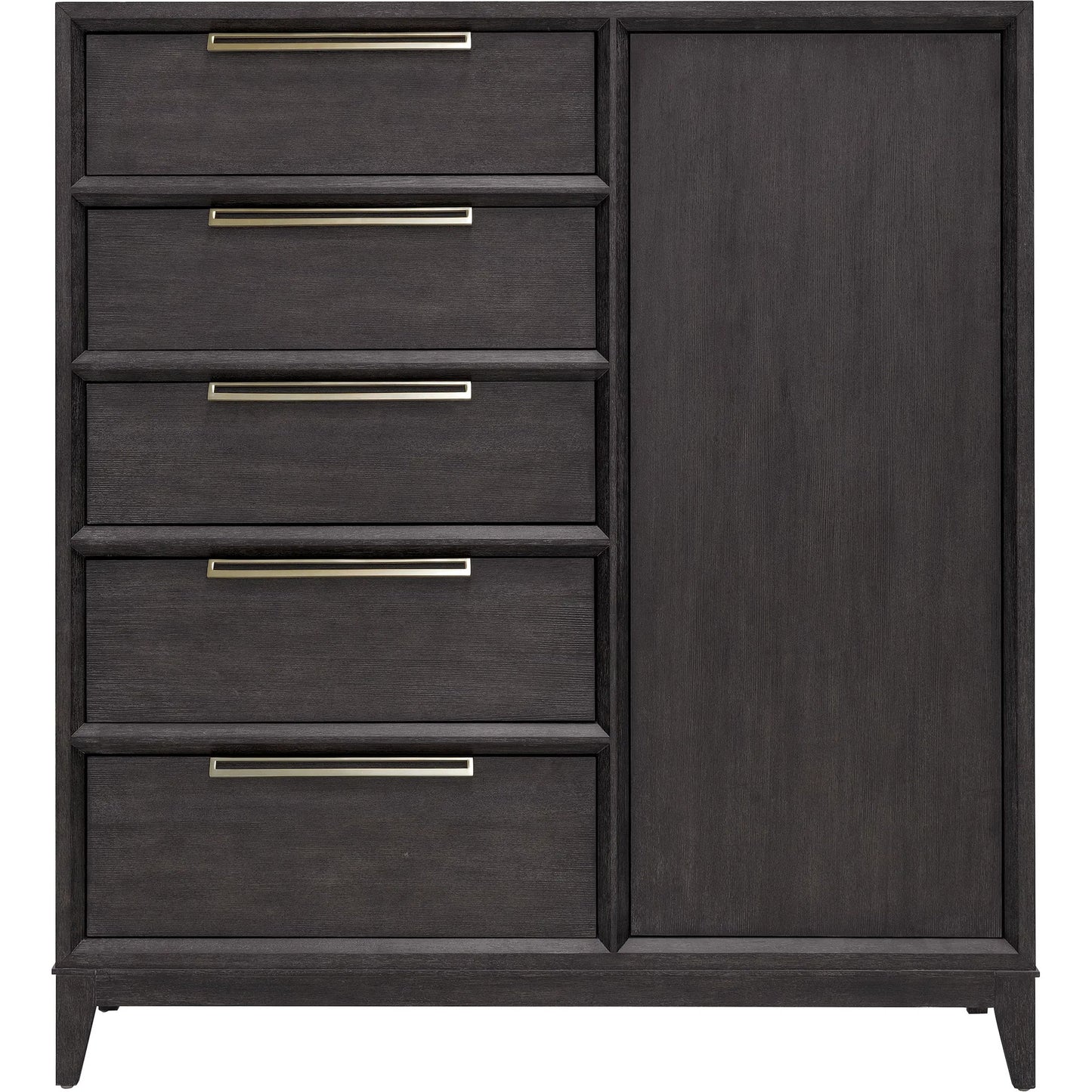 002 SI-2238777 | Additional Silo | Quincy 5-Drawer Door Chest by Pulaski Furniture in molasses. Made from ash wood veneers in a transitional style.