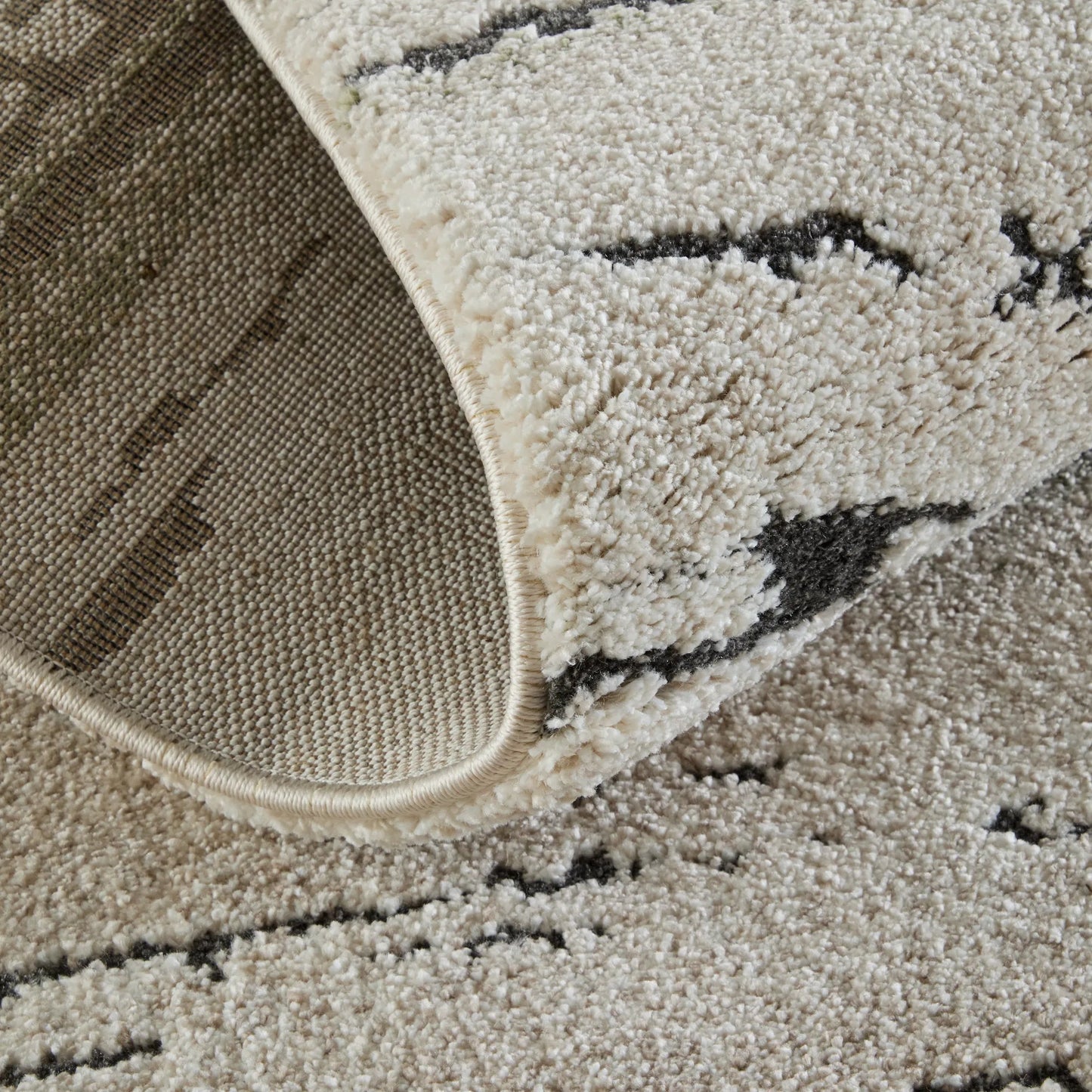 005 SI-2635532,SI-2635533,SI-2635534,SI-2635535,SI-2635536 | Closeup | Gilmore Stripes GIL39UQF Rug by Feizy in ivory, gray, green. Made from polypropylene in a unique style.