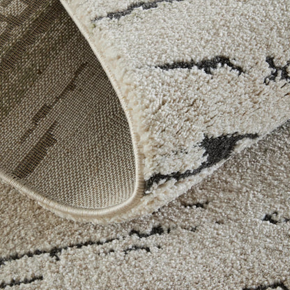 Gilmore Stripes GIL39UQF Rug by Feizy in ivory, gray, green. Made from polypropylene in a unique style.