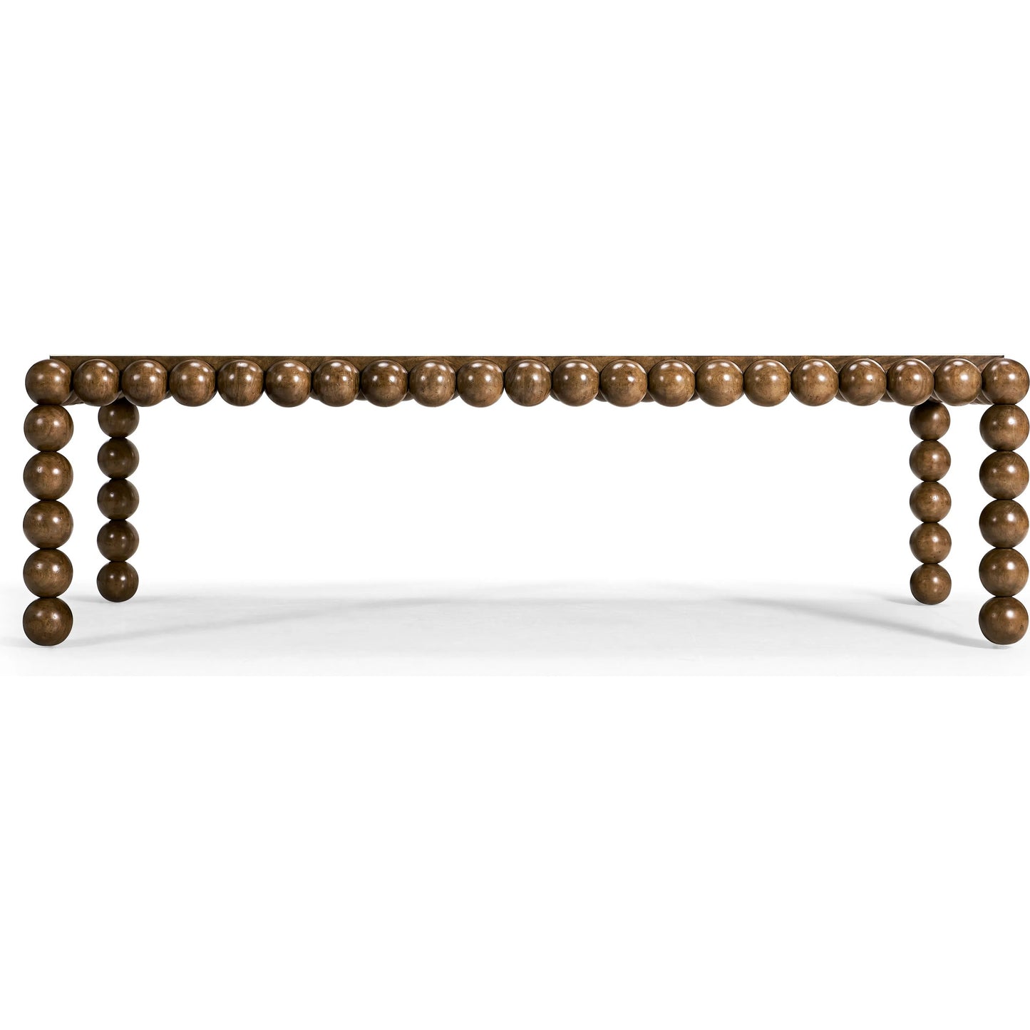 002 SI-2186347 | Additional Silo | Orb Rectangular Dining Table by Jonathan Charles in brown and medium brown mahogany. Made from mahogany veneers, faux bone in a modern style.