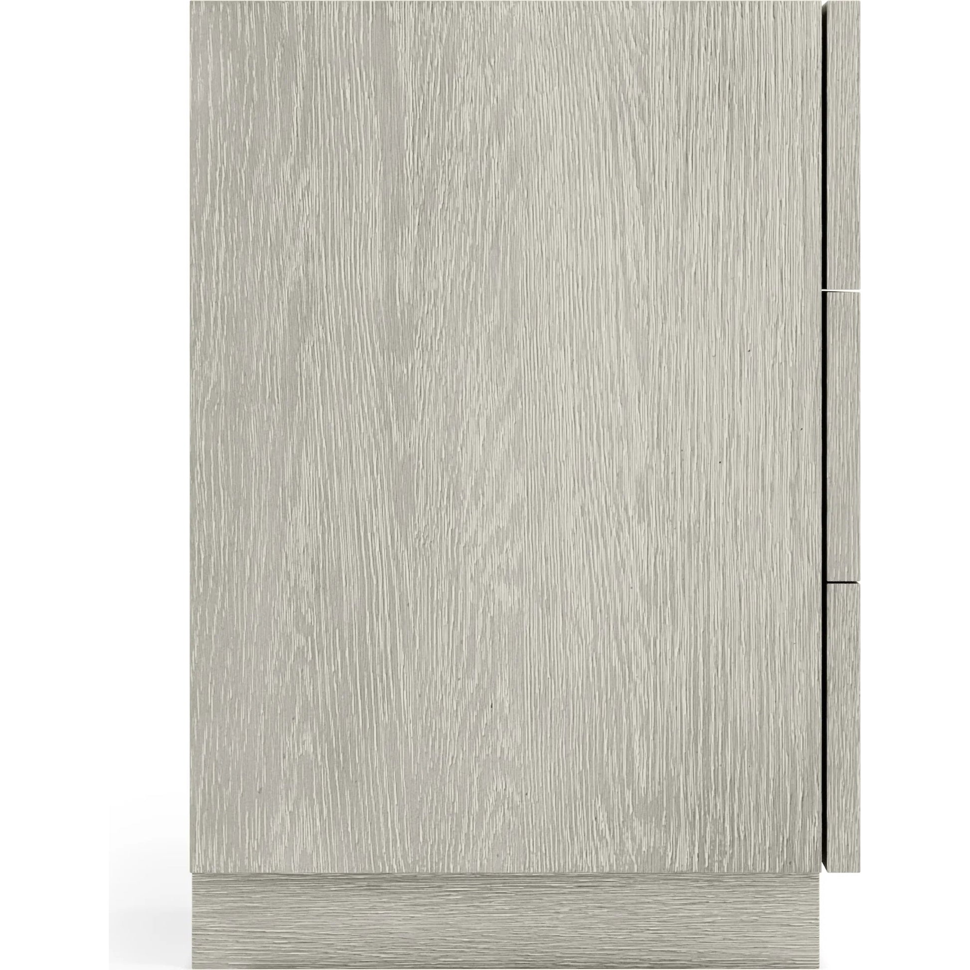 Tempo 24" Nightstand by Bernhardt in beige. Made from wood, metal in a unique style.