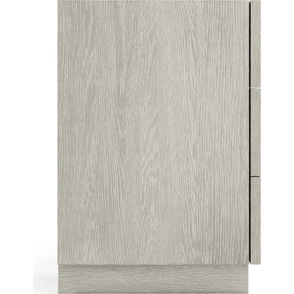Tempo 24" Nightstand by Bernhardt in beige. Made from wood, metal in a unique style.