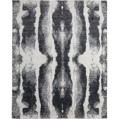 Coda Rug - 8930F by Feizy in black, white. Made from wool, viscose in a unique style.