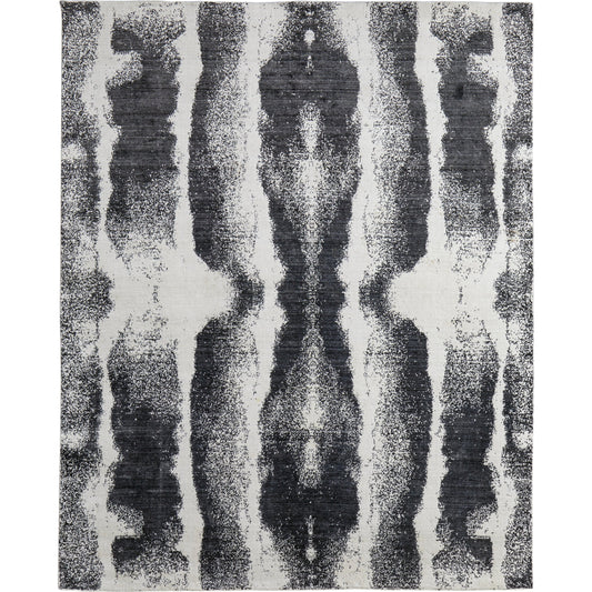 Coda Rug - 8930F by Feizy in black, white. Made from wool, viscose in a unique style.