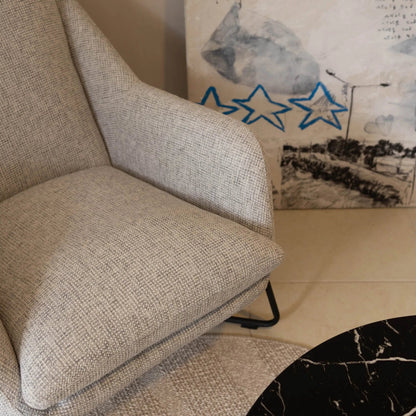 Romeo Lounge Chair by LH Imports in dark grey velvet and gunmetal. Made from metal, polyester in a modern style.