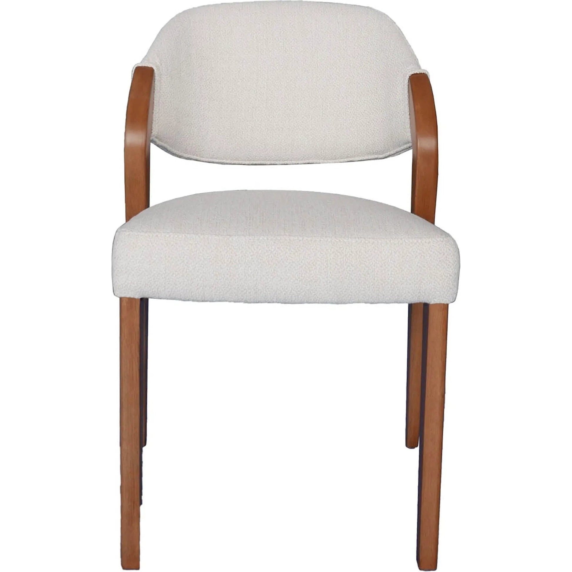 Paul Dining Chair by LH Imports in weave frosty grey and cherry. Made from walnut wood, 100% polyester fabric, medium density foam in a transitional style.