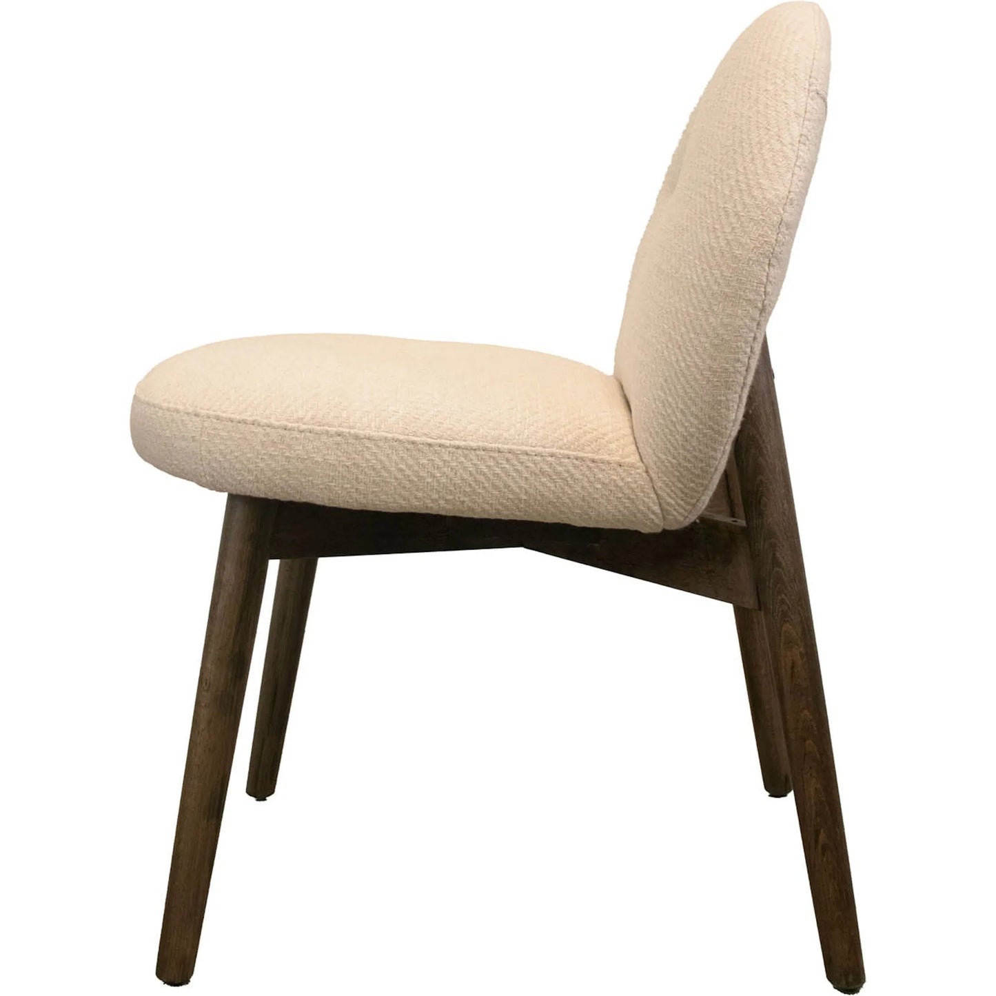 002 SI-2324991 | Additional Silo | Petite Dining Chair (Set of 2) by LH Imports in beige and dark brown. Made from oak wood, 100% polyester fabric, medium density foam in a transitional style.