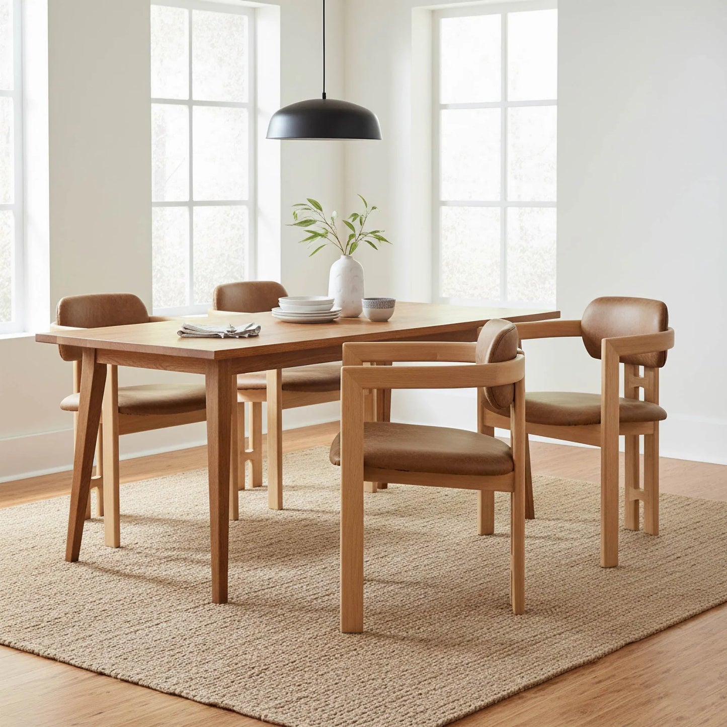 012 SI-2324996 | Lifestyle | Monterrey Dining Chair by LH Imports in natural. Made from unique in a transitional style.