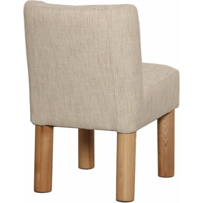 Destiny Dining Chair (Set of 2) by LH Imports in natural oak. Made from 18% viscose 82% polyester fabric, d30 & d35 foam, pine and plywood, natural solid oak wood in a transitional style.