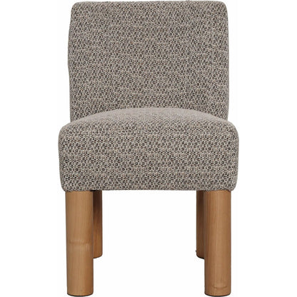 Destiny Dining Chair (Set of 2) by LH Imports in natural oak. Made from 18% viscose 82% polyester fabric, d30 & d35 foam, pine and plywood, natural solid oak wood in a transitional style.