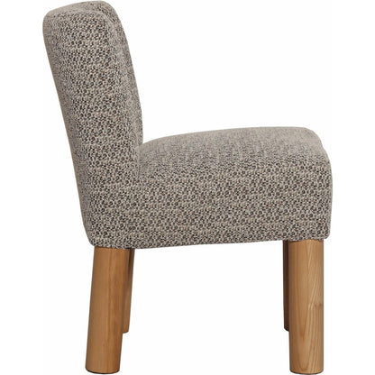 Destiny Dining Chair (Set of 2) by LH Imports in natural oak. Made from 18% viscose 82% polyester fabric, d30 & d35 foam, pine and plywood, natural solid oak wood in a transitional style.