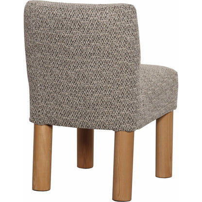 Destiny Dining Chair (Set of 2) by LH Imports in natural oak. Made from 18% viscose 82% polyester fabric, d30 & d35 foam, pine and plywood, natural solid oak wood in a transitional style.