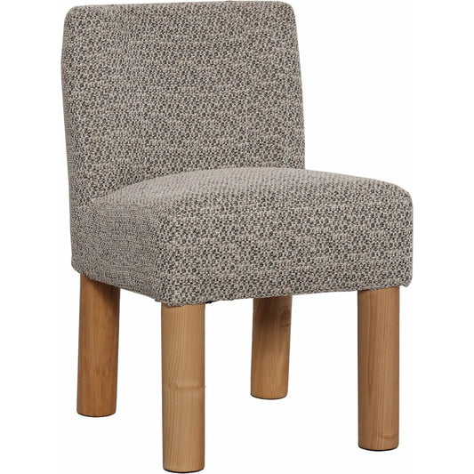 Destiny Dining Chair (Set of 2) by LH Imports in natural oak. Made from 18% viscose 82% polyester fabric, d30 & d35 foam, pine and plywood, natural solid oak wood in a unique style.