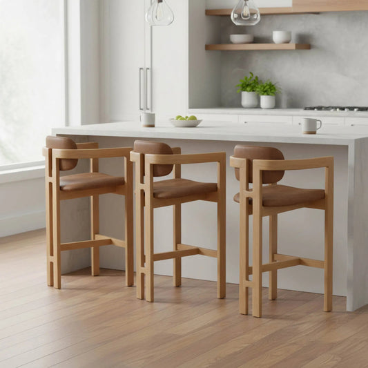 Monterrey Counter Stool by LH Imports in natural. Made from unique in a transitional style.