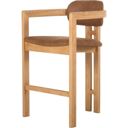 Monterrey Counter Stool by LH Imports in natural. Made from unique in a transitional style.