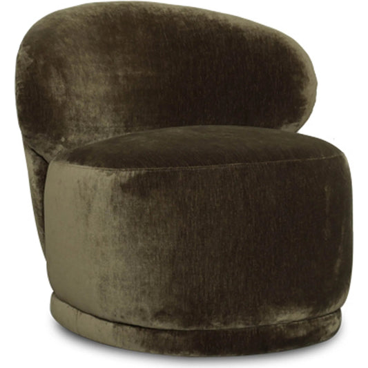 Rollo Club Chair by LH Imports in distressed khaki green. Made from foam, polyester in a unique style.