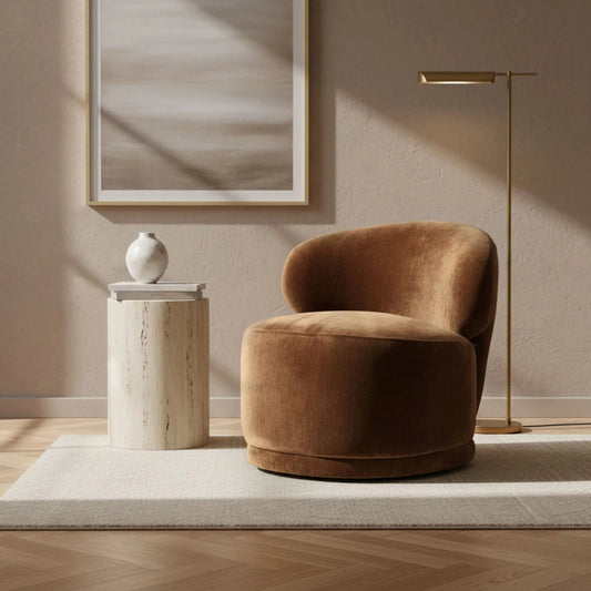 Rollo Club Chair by LH Imports. Made from foam, polyester in a eclectic & global style.