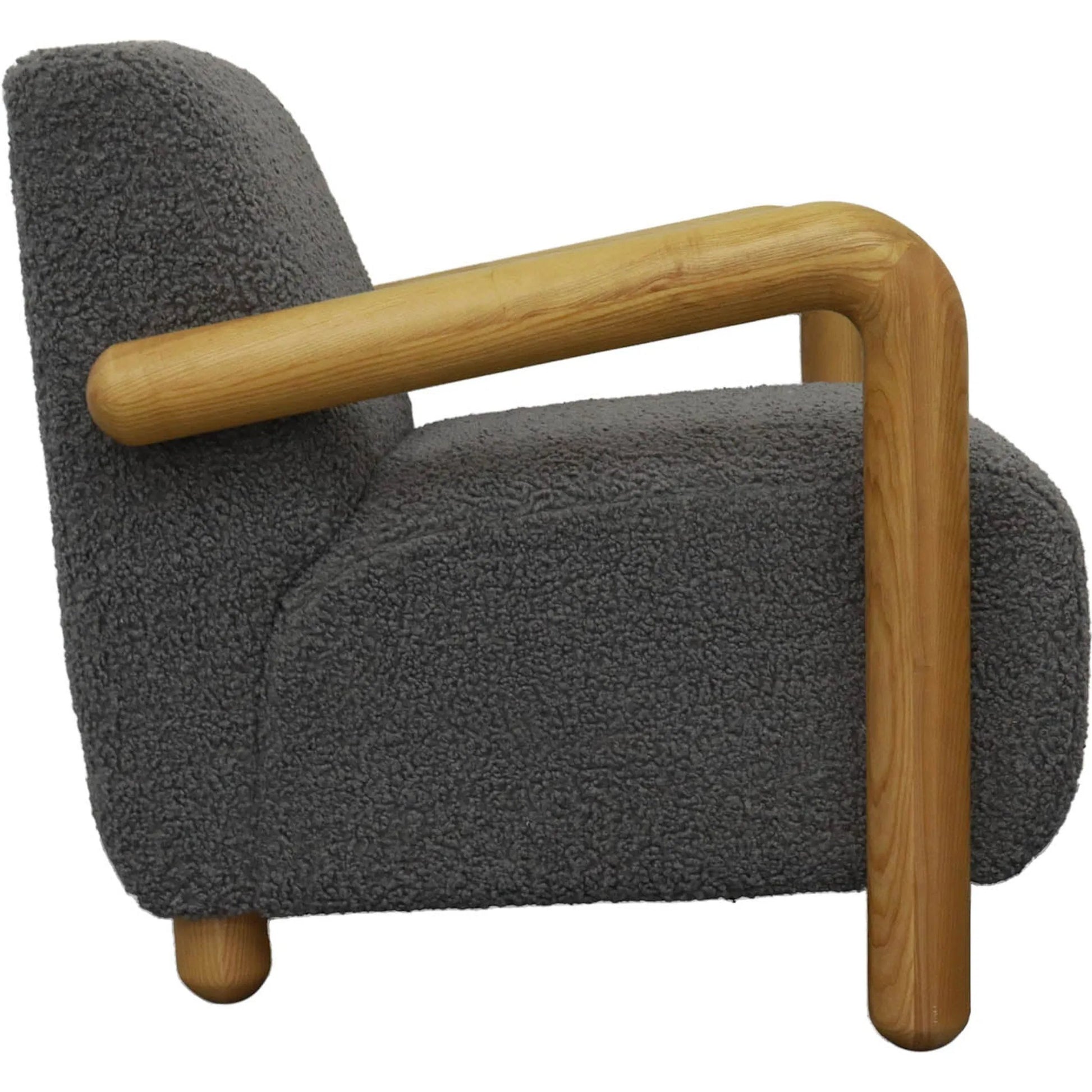 Alaska Club Chair by LH Imports in grey and natural. Made from unique in a modern style.
