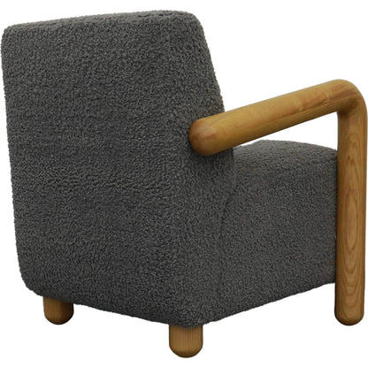 Alaska Club Chair by LH Imports in grey and natural. Made from unique in a modern style.