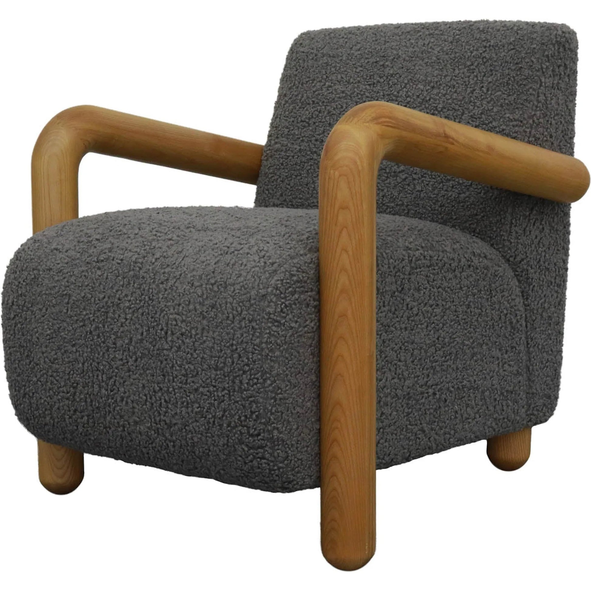 Alaska Club Chair by LH Imports in grey and natural. Made from unique in a modern style.