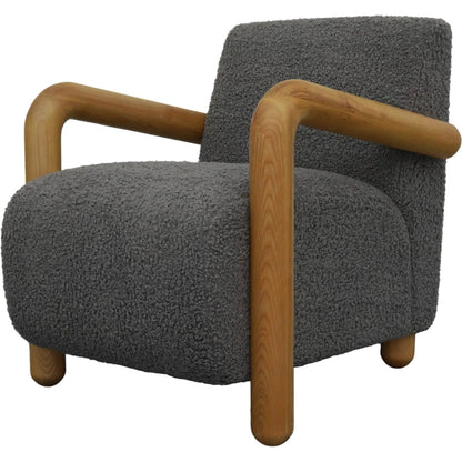 Alaska Club Chair by LH Imports in grey and natural. Made from unique in a modern style.