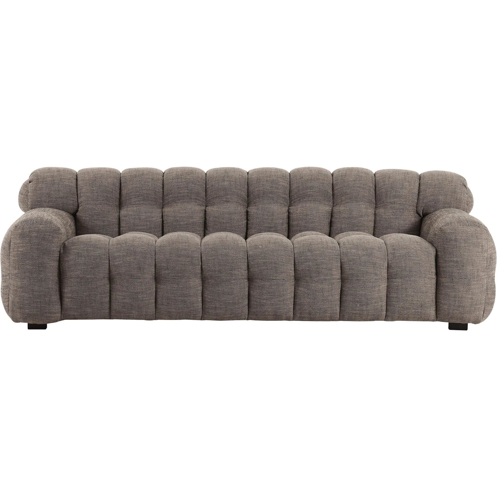 Fusion Sofa by LH Imports in rustic charcoal. Made from polyester, poplar, rubberwood, foam in a transitional style.