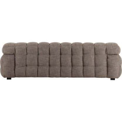 Fusion Sofa by LH Imports in rustic charcoal. Made from polyester, poplar, rubberwood, foam in a transitional style.