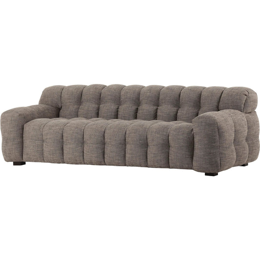 Fusion Sofa by LH Imports in rustic charcoal. Made from polyester, poplar, rubberwood, foam in a transitional style.