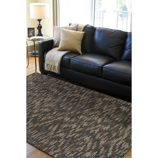 Crossroad Rug - 5364 by Surya in light gray, brown, black, taupe. Made from 100% new zealand wool in a unique style.