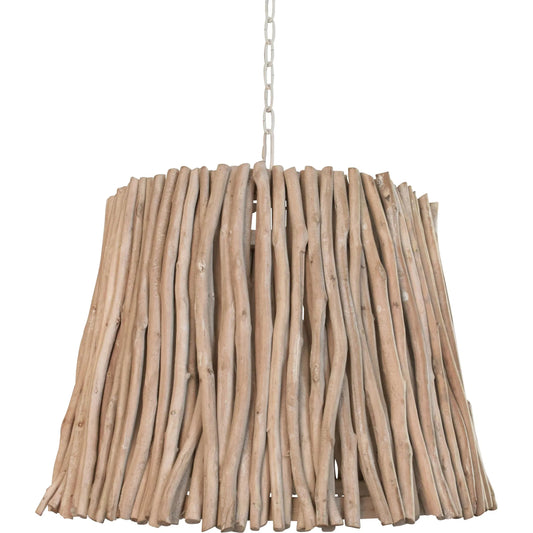 Crew Tapered Drum Pendant Handcrafted by Worlds Away in brown. Made from unique in a unique style.