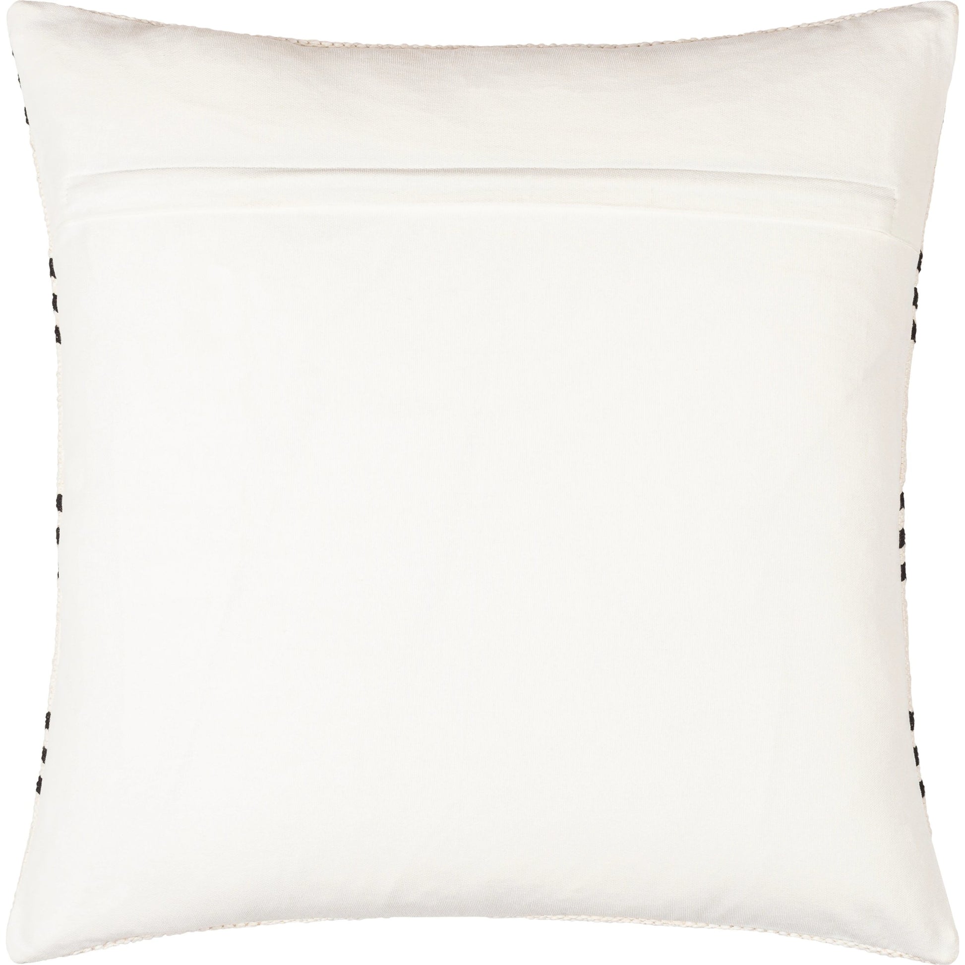 Carlton Pillow - 14283 by Surya in off-white, black. Made from front: 100% cotton, back: 100% cotton in a eclectic & global style.