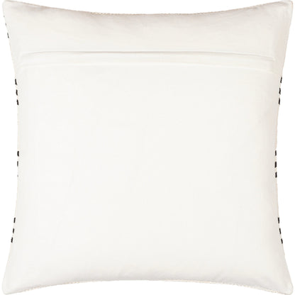 Carlton Pillow - 14283 by Surya in off-white, black. Made from front: 100% cotton, back: 100% cotton in a eclectic & global style.