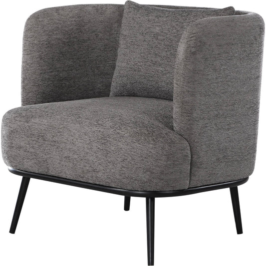Carmine Accent Chair - 527345 by Livabliss in gray. Made from upholstery: polyester, base: metal, fill: 90% polyurethane foam, 10% polyester, polyfill in a modern style.