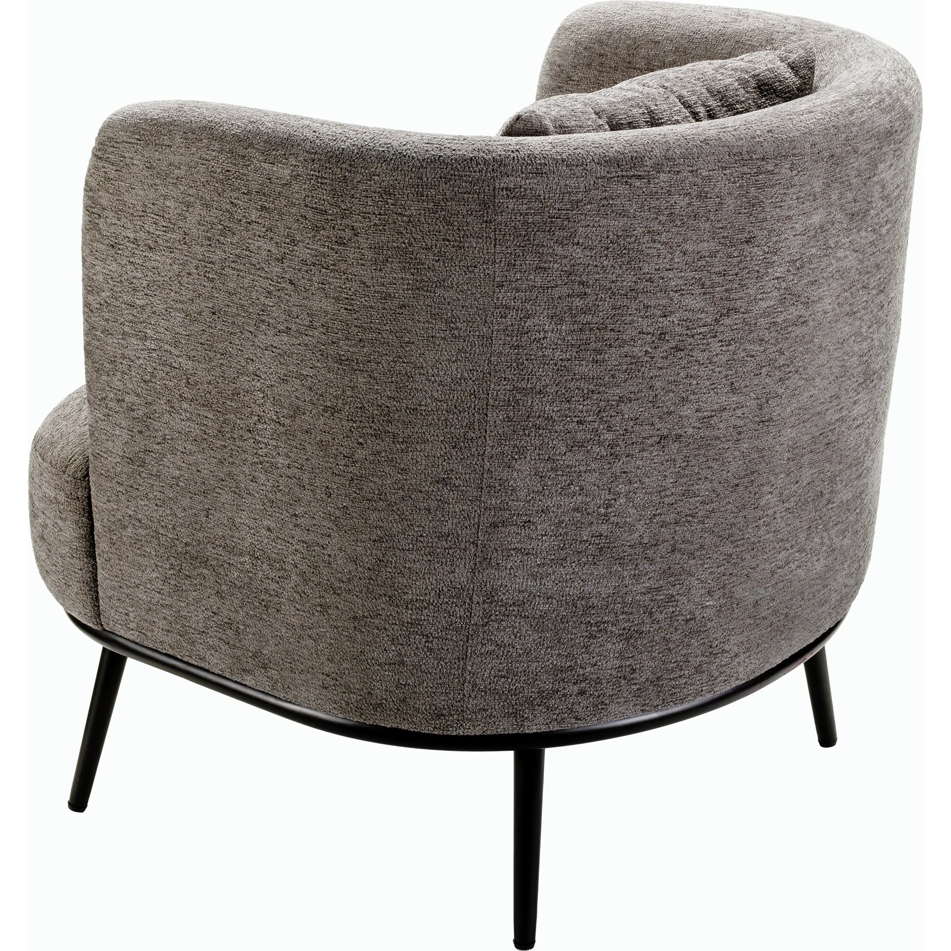 Carmine Accent Chair - 527345 by Livabliss in gray. Made from upholstery: polyester, base: metal, fill: 90% polyurethane foam, 10% polyester, polyfill in a modern style.