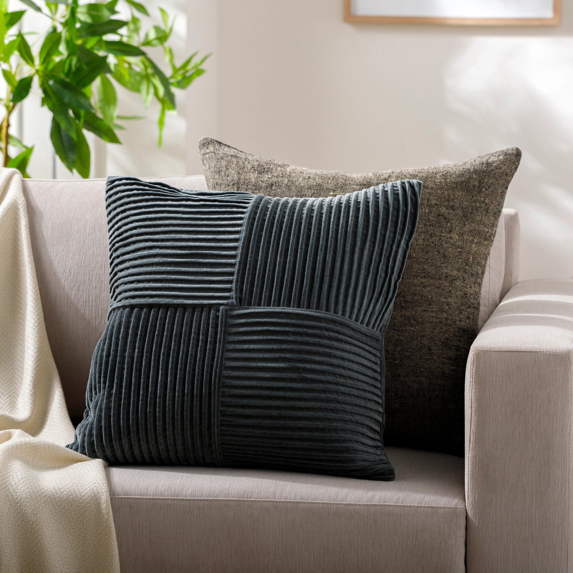 Conrad Pillow - 495316 by Surya. Made from front: 100% cotton, back: 100% cotton in a modern style.