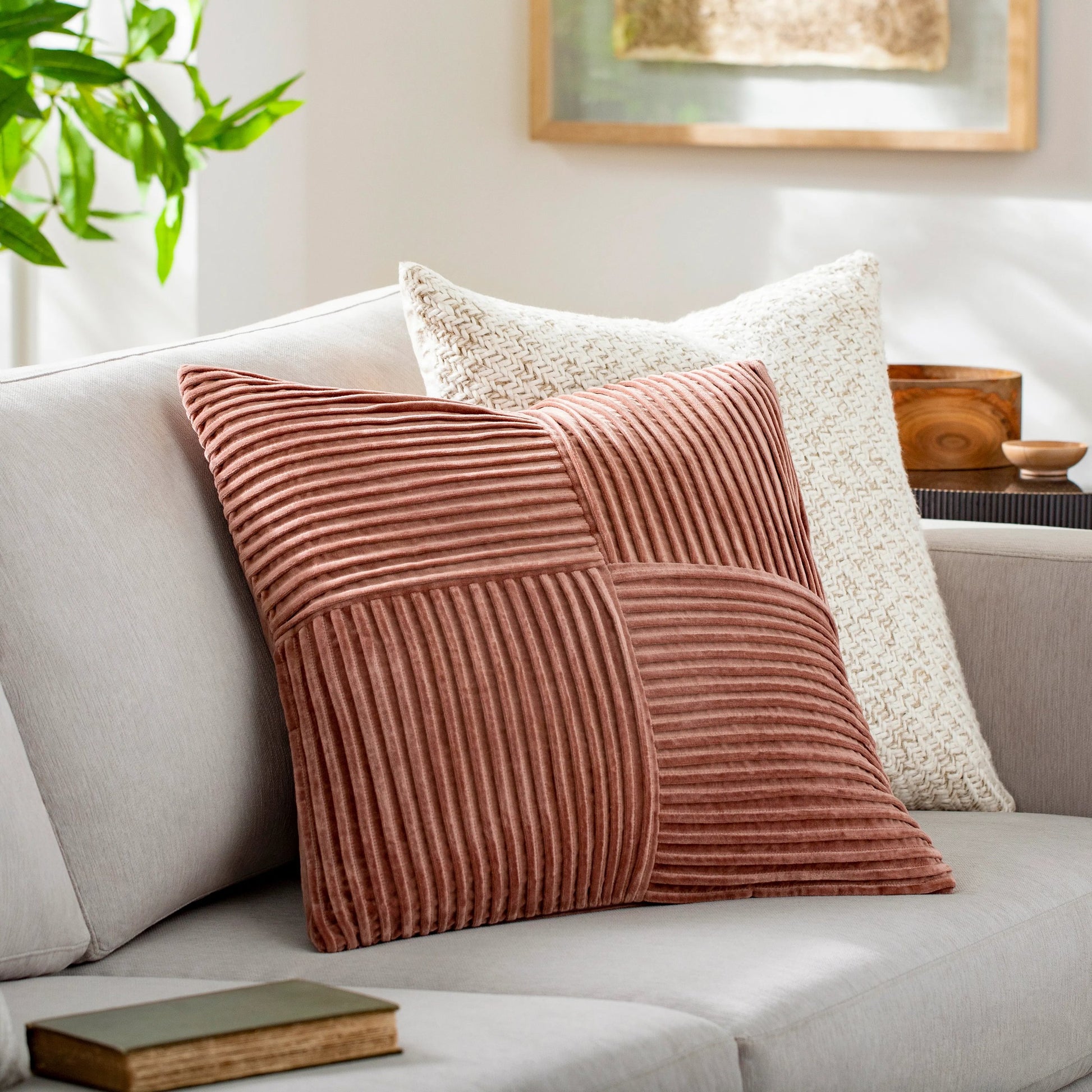 Conrad Pillow - 495316 by Surya. Made from front: 100% cotton, back: 100% cotton in a modern style.