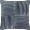 Slate Blue, Grey, Nickel, Ink, Slate, Pewter / Down Feather / 18" x 18"
