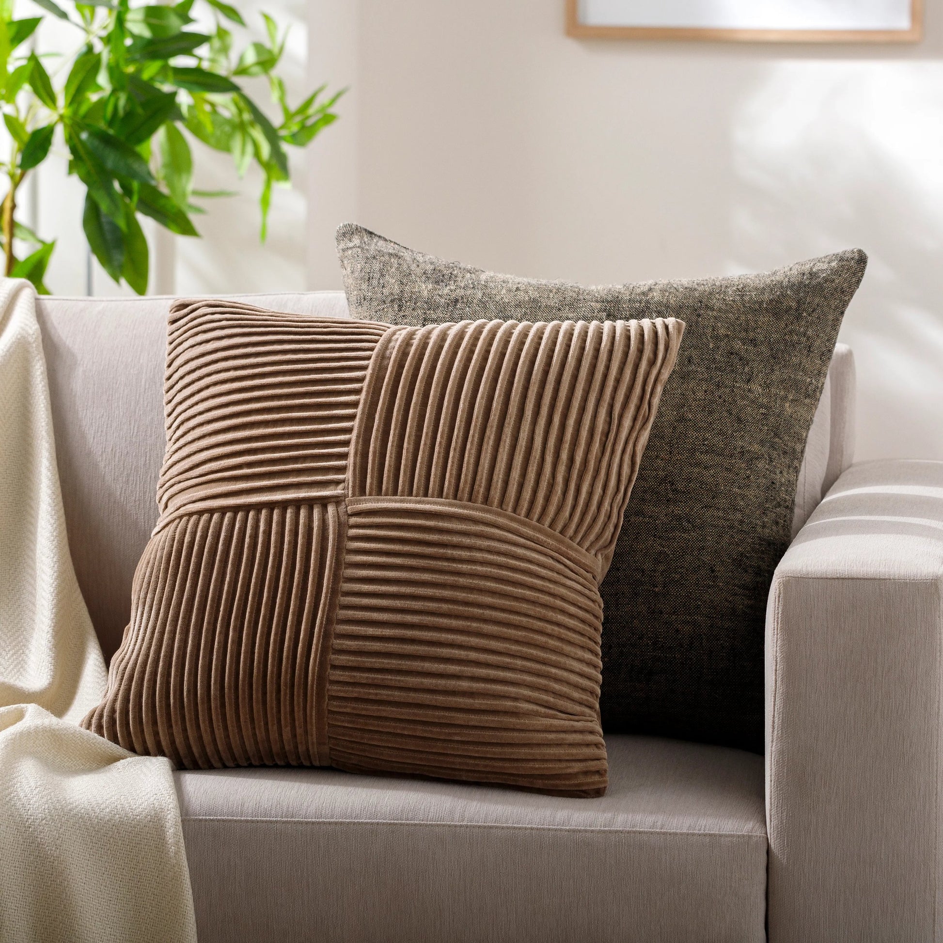 Conrad Pillow - 495316 by Surya. Made from front: 100% cotton, back: 100% cotton in a modern style.