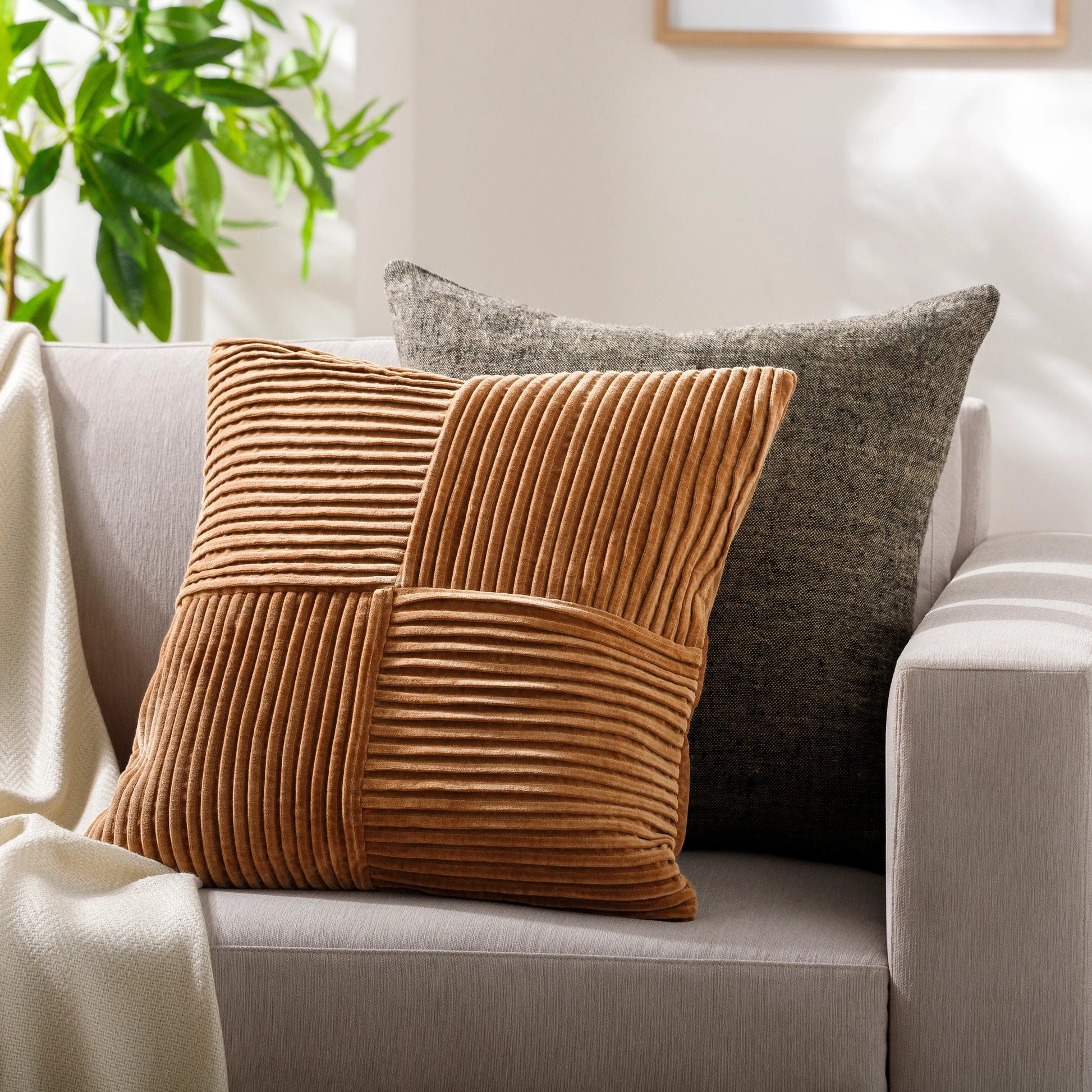 Conrad Pillow - 495316 by Surya. Made from front: 100% cotton, back: 100% cotton in a modern style.