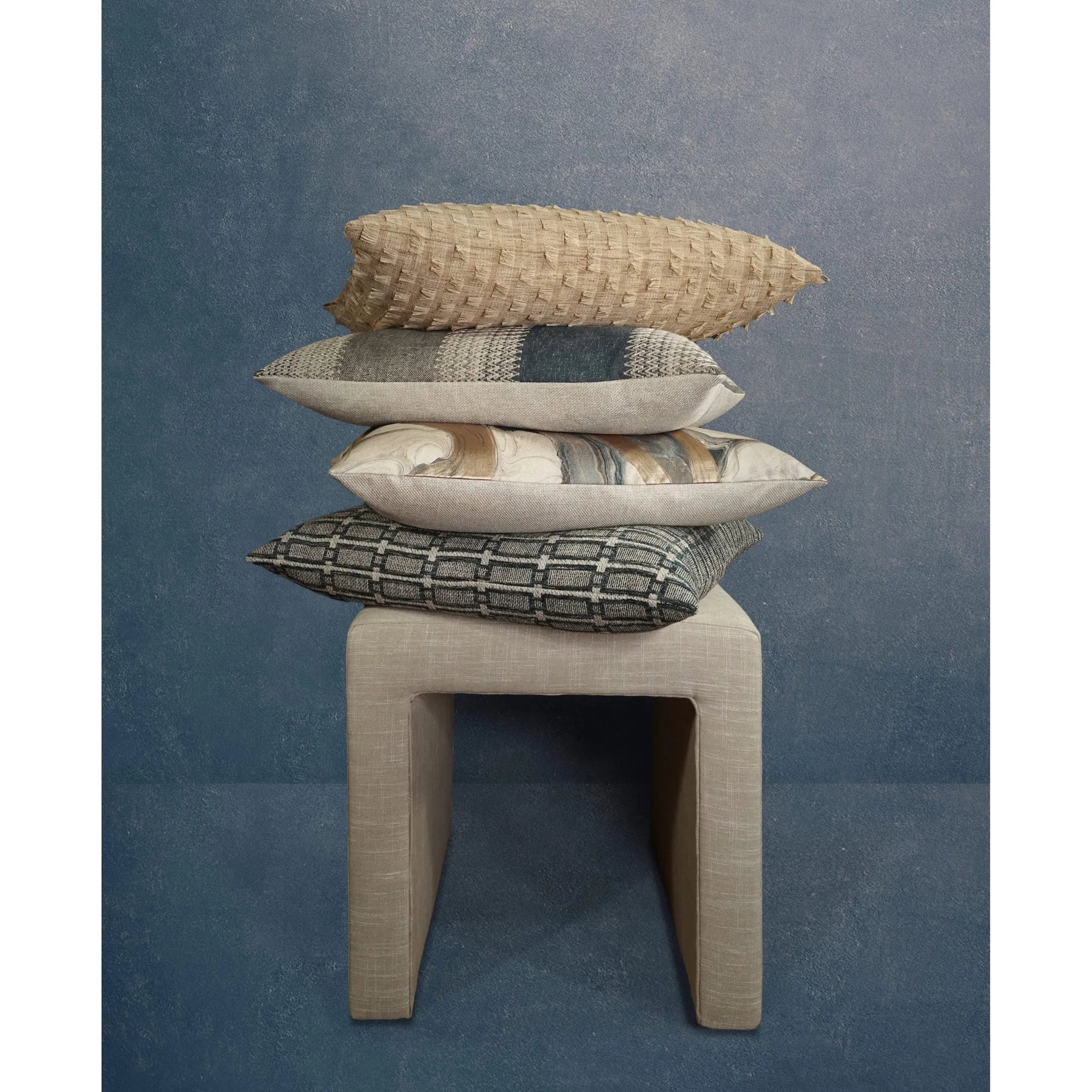 Fairy Tale Pillow by DV Kap Home in copper. Made from 50% linen, 50% cotton in a eclectic & global style.