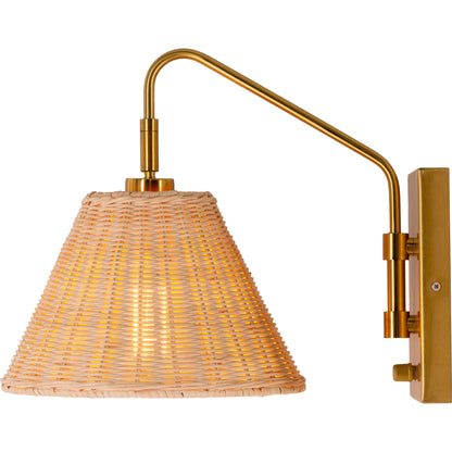 Cerro - 25320 by Livabliss in natural, gold and platednaturalplated. Made from rattan, metal in a coastal style.