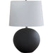 Chronos Accent Table Lamp by Surya. Made from ceramic, linen, iron in a modern style.
