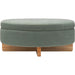 Corson Ottoman 541095 by Surya in painted. Made from polyester, rubber wood, polyester wrapped foam, polyfill in a modern style.