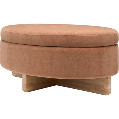 Corson Ottoman 541095 by Surya in painted. Made from polyester, rubber wood, polyester wrapped foam, polyfill in a modern style.